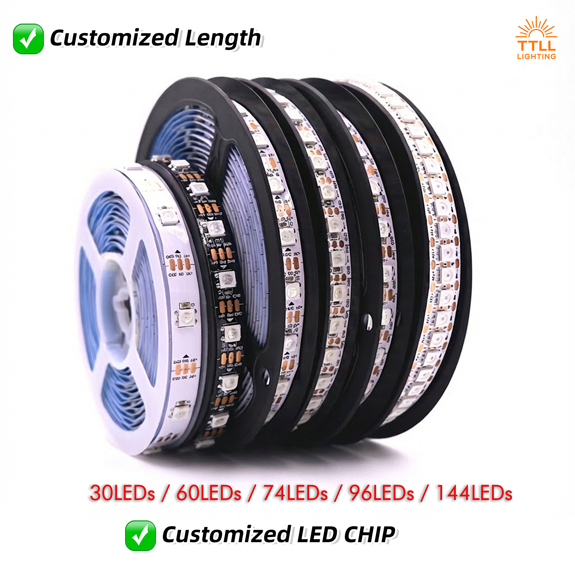 12V SMD2835 LED strip lights for OEM and commercial lighting projects