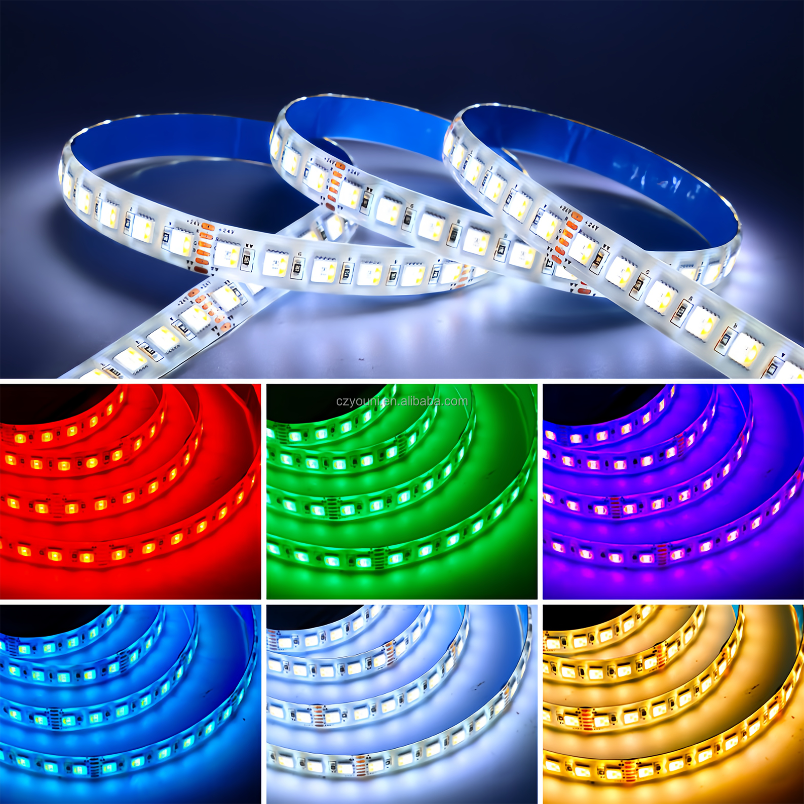 24V SMD2835 LED strip lights for commercial lighting projects